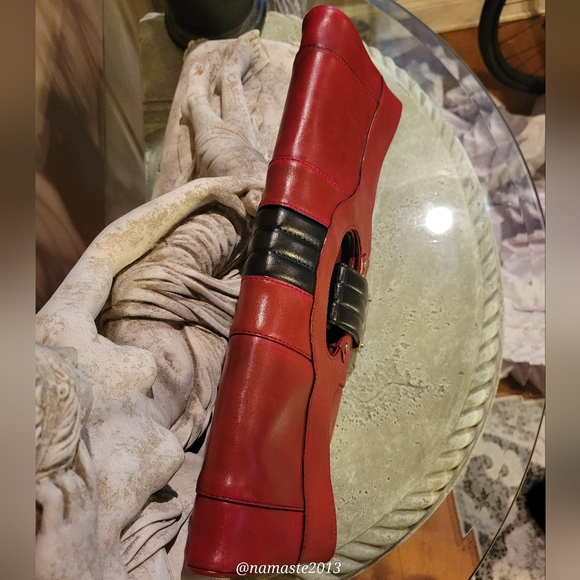 L.A.M.B. by Gwen Stefani Leather Convertable Clutch / Laptop / Handbag #728 - Picture 16 of 17